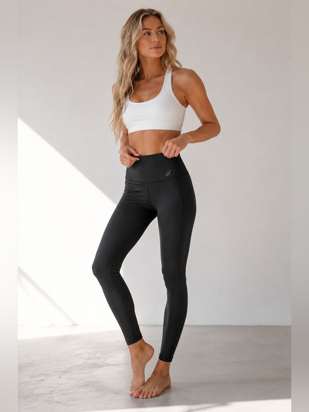 ASICS Cleo Pop Barre Tight Black High Rise Leggings XS NWT
